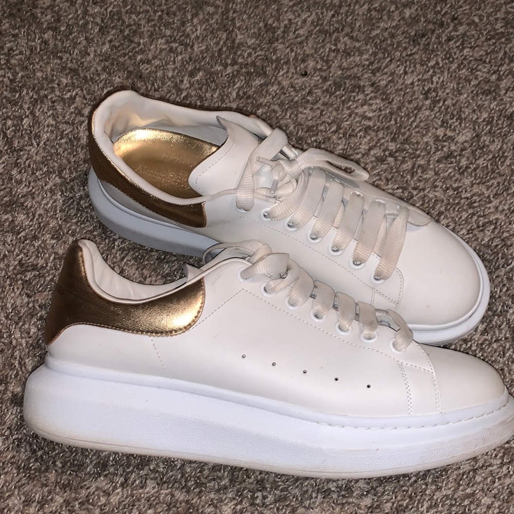 Gold Alexander McQueen Sneakers